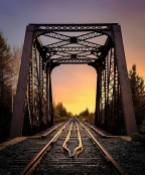 Sunset at the tracks, Sturgeon Falls, Ontario. Image by hey_eh_joe